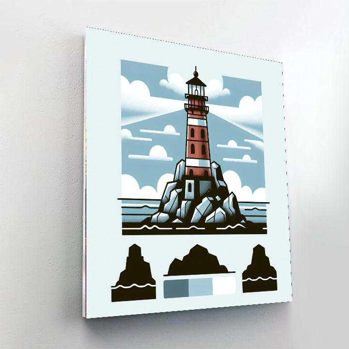 Lighthouse Lookout Numbered Painting Kits