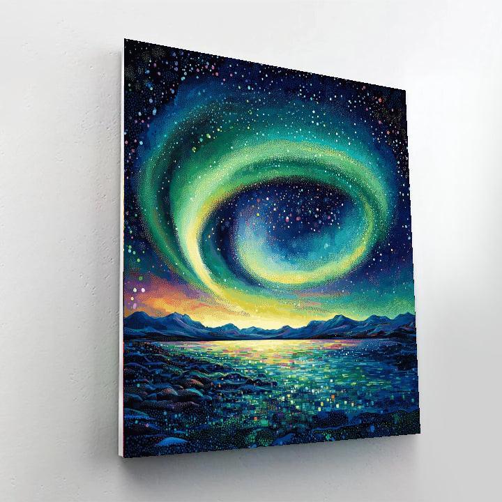Georges Seurat Inspired Aurora Reverie  Paint By Numbers Art