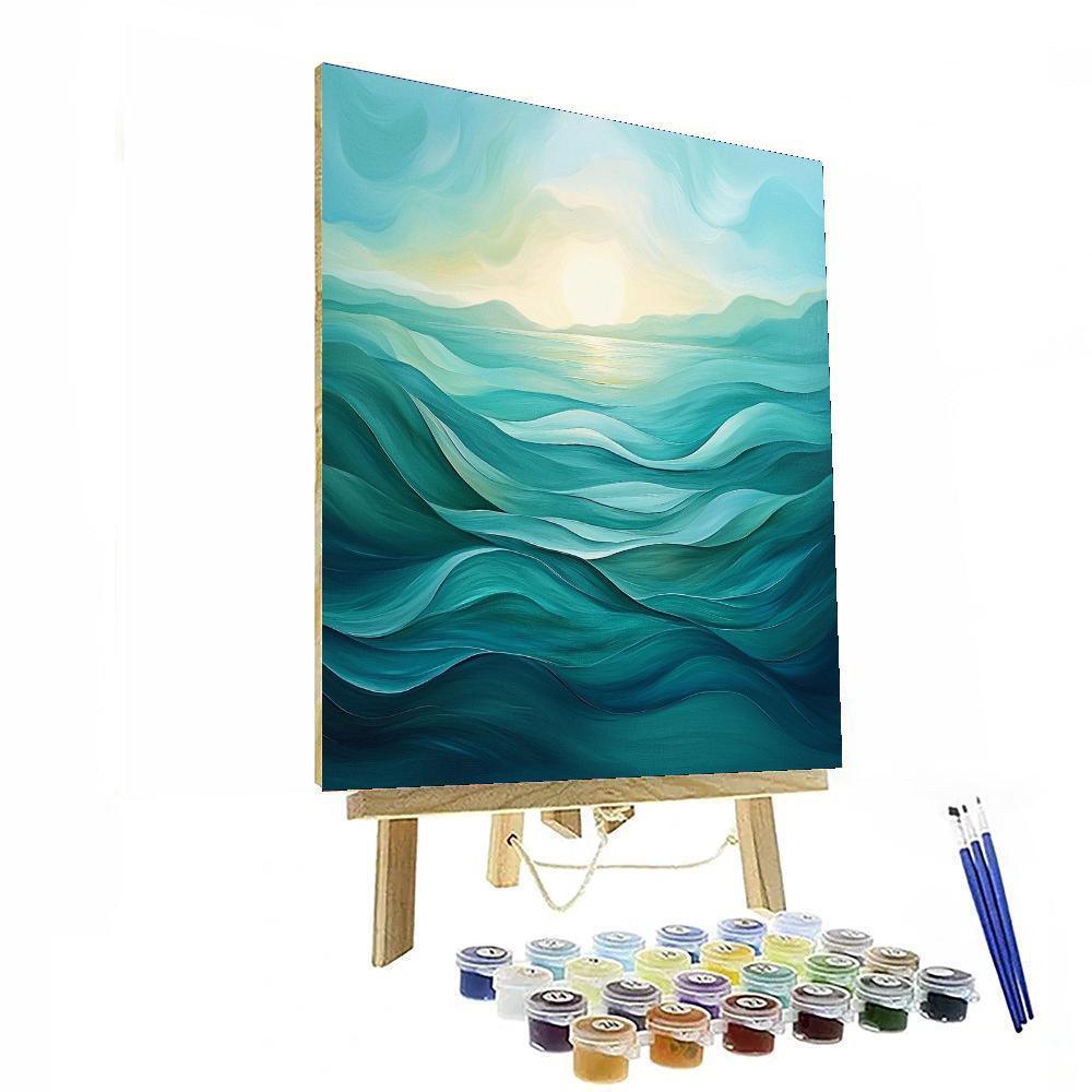 Michelangelo Inspired Mystic Ocean Whispers  Paint By Number