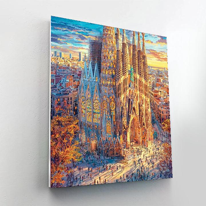 The Sagrada Familia Tower DIY Paint By Numbers