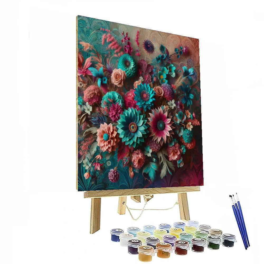 Floral Bohemian Bliss Paint By Numbers Kits