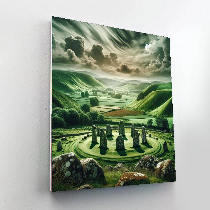 Celtic Mythical Landscape Paint By Numbers Art