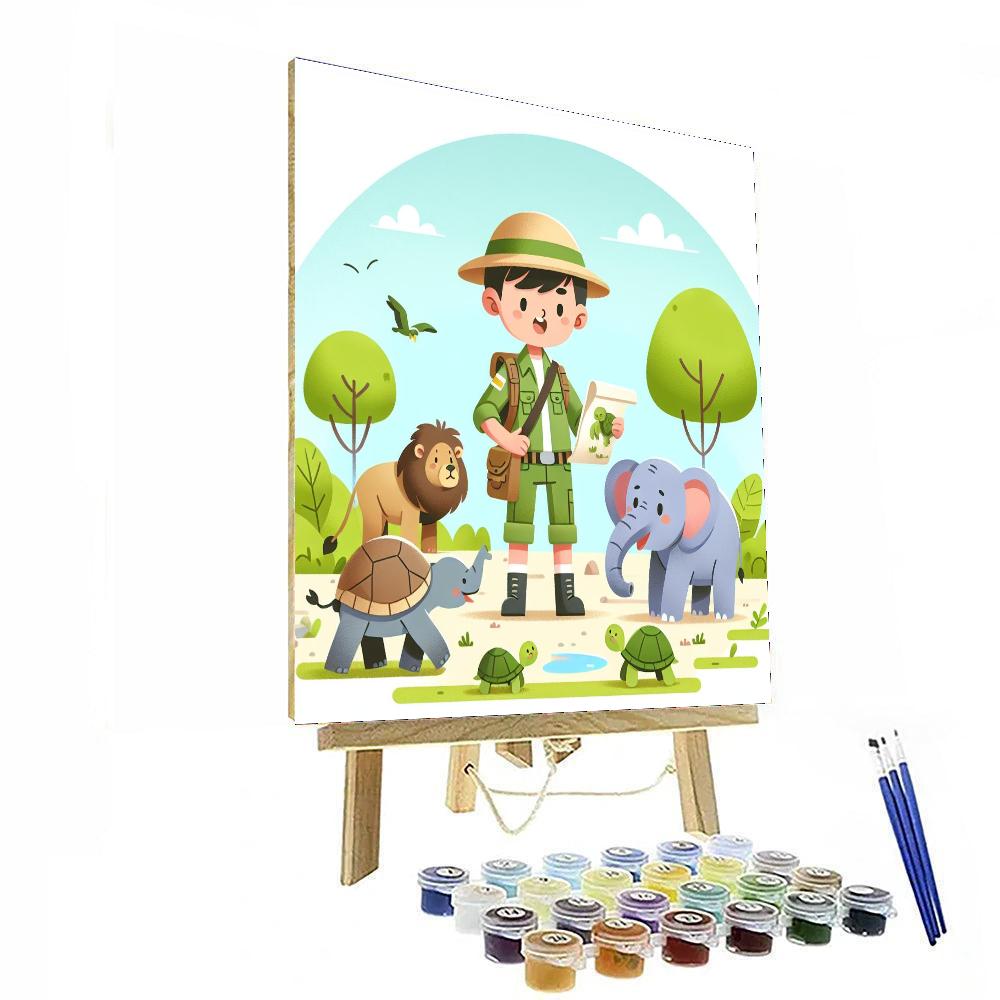 Wildlife Rescue Adventure Paint By Numbers Art