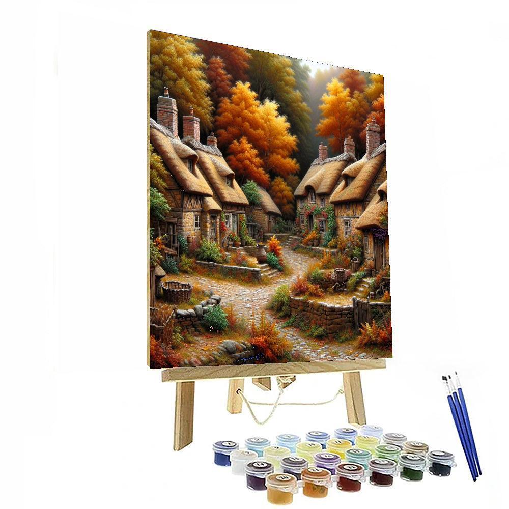 Rustic Village Numbered Painting Kits