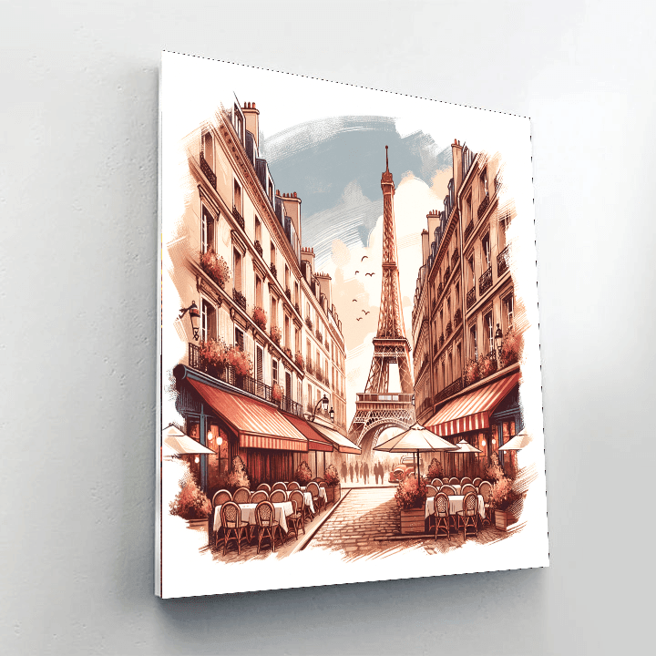 Classic Vintage Paris Paint By Numbers Art