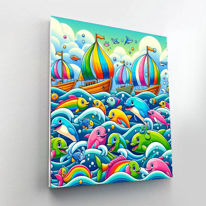 The Happy Ocean Voyage DIY Paint By Numbers