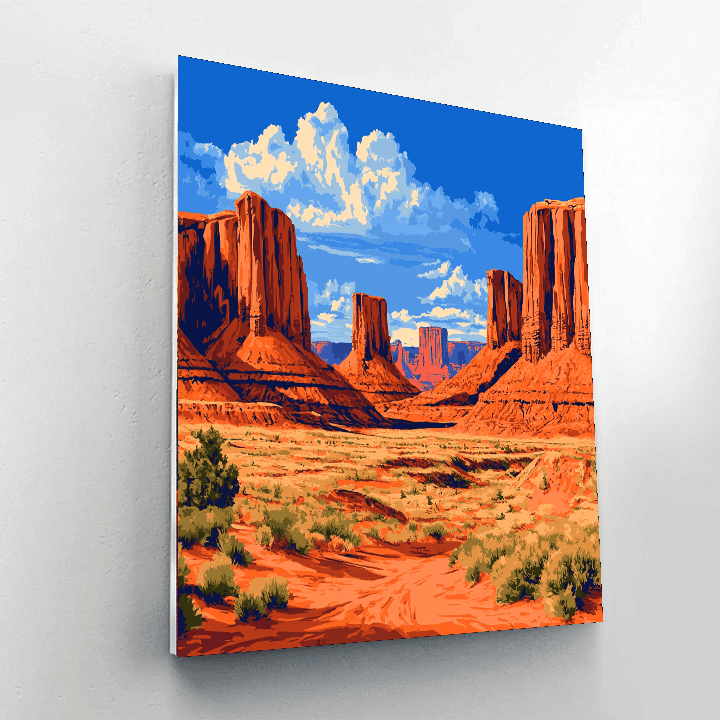 Sedona Red Rocks DIY Paint By Numbers