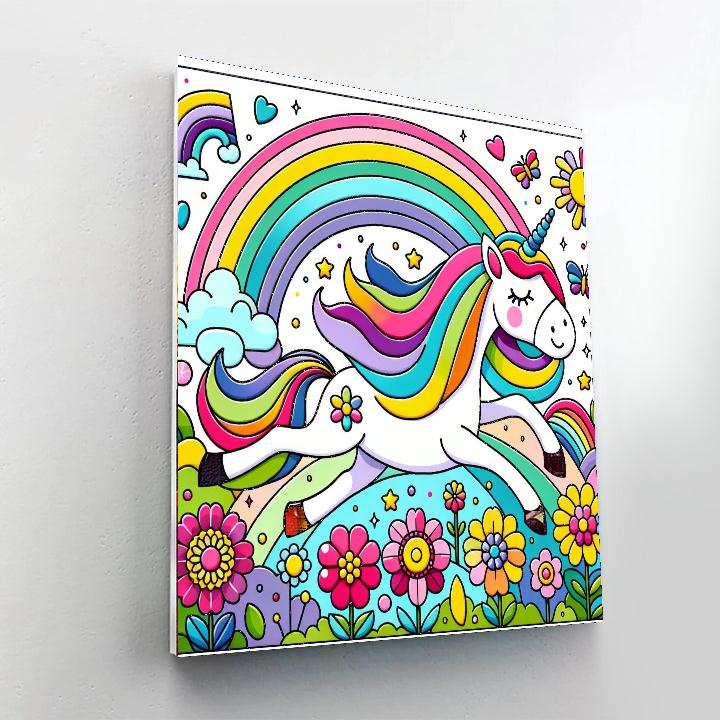 Friendly Magical Unicorn Numbered Painting Kits