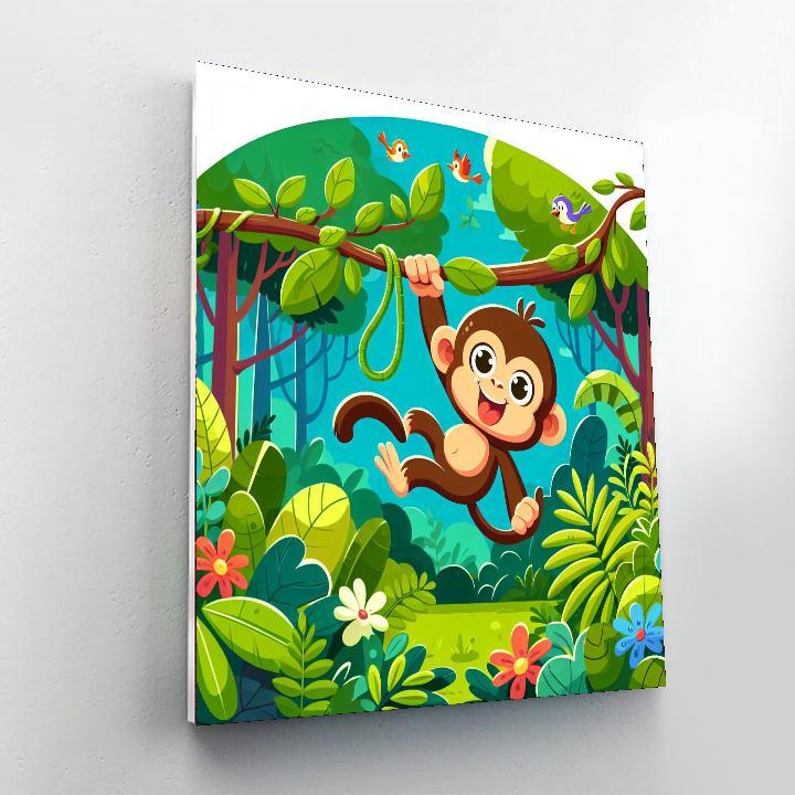 Happy Jungle Jamboree Painting Number Kit
