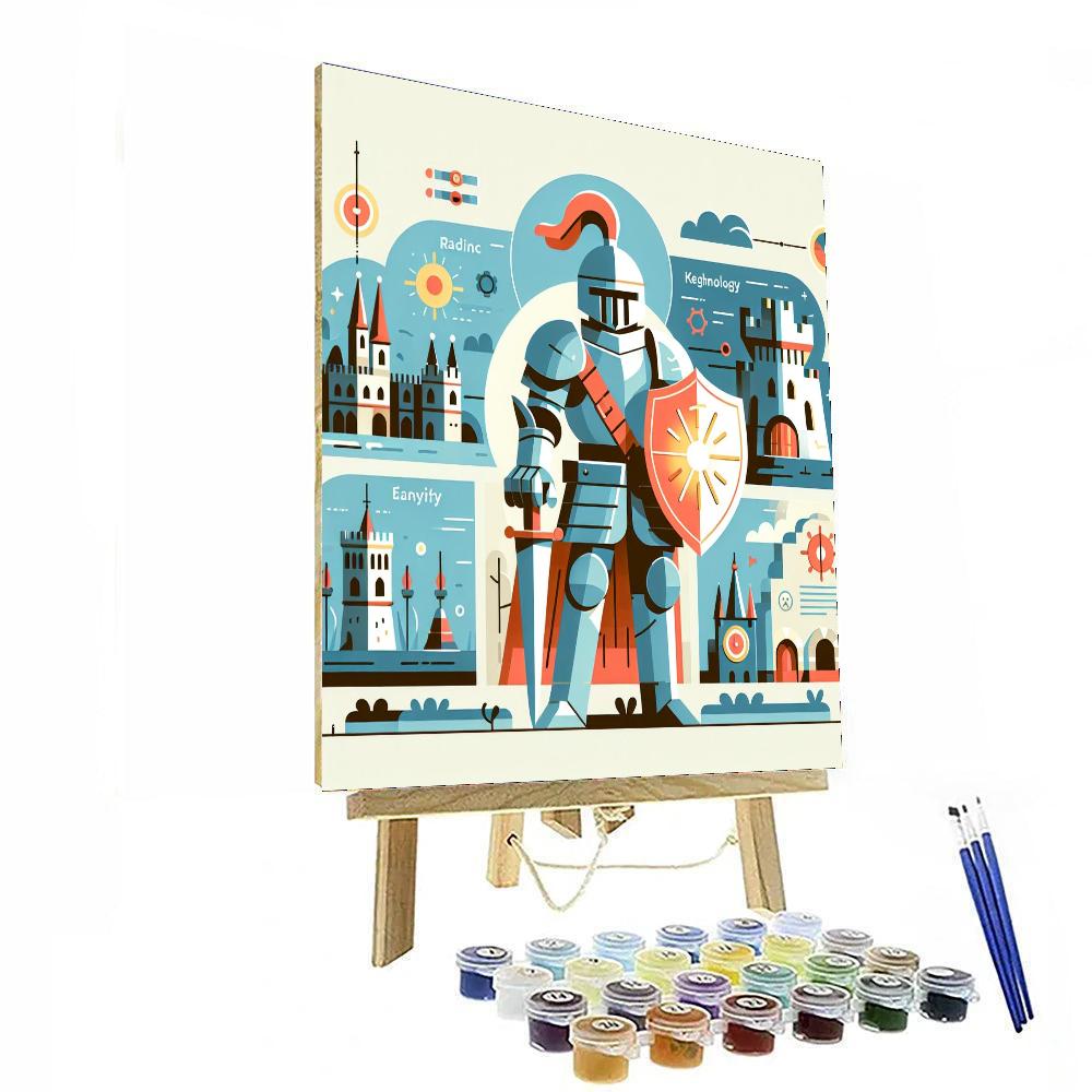 Time-traveling Knights Paint By Numbers Kits