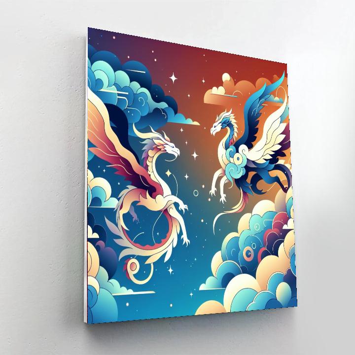 Dazzling Dragon Dreamland Paint By Numbers Art