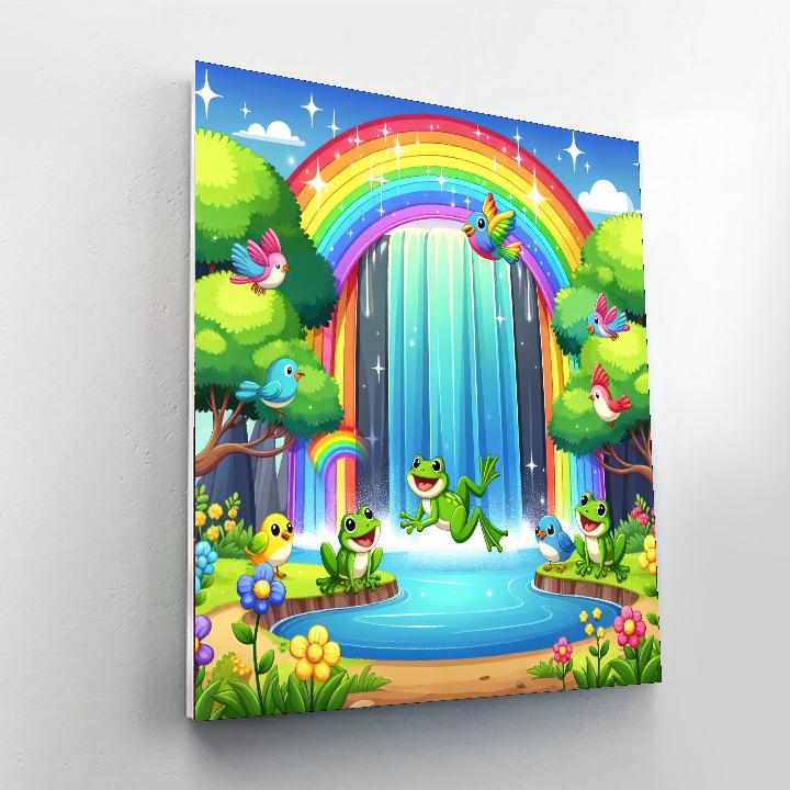 Enchanted Waterfall Adventure Painting Number Kit