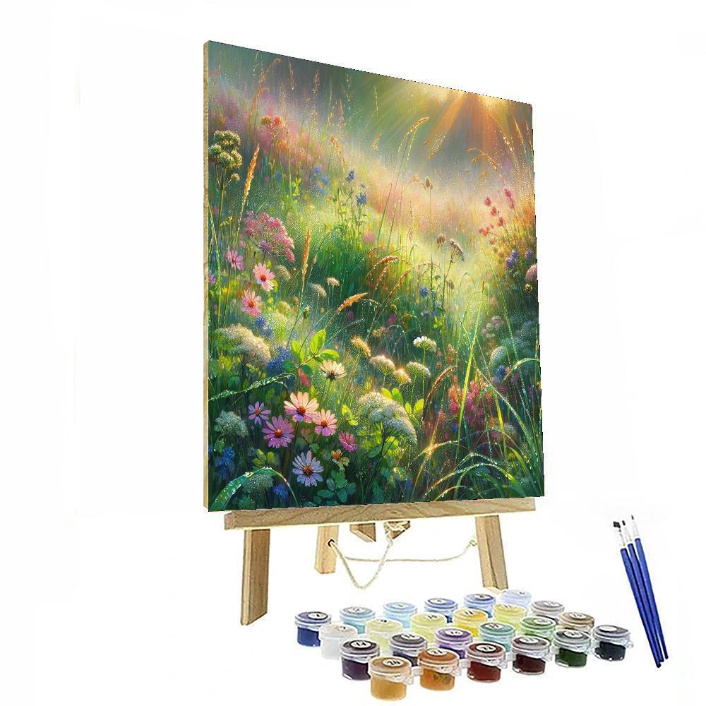 Dewy Meadow Magic DIY Paint By Numbers