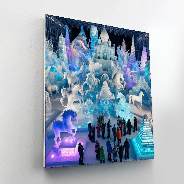 Snow And Ice Sculpture Festival - Bruges Painting Number Kit