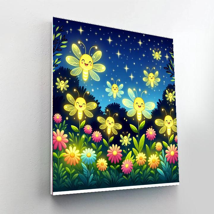 Merry Firefly Festival Paint By Numbers Art