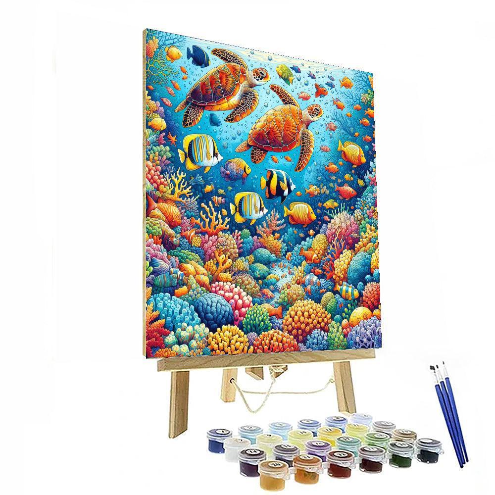 Fanciful Underwater World Numbered Painting Kits