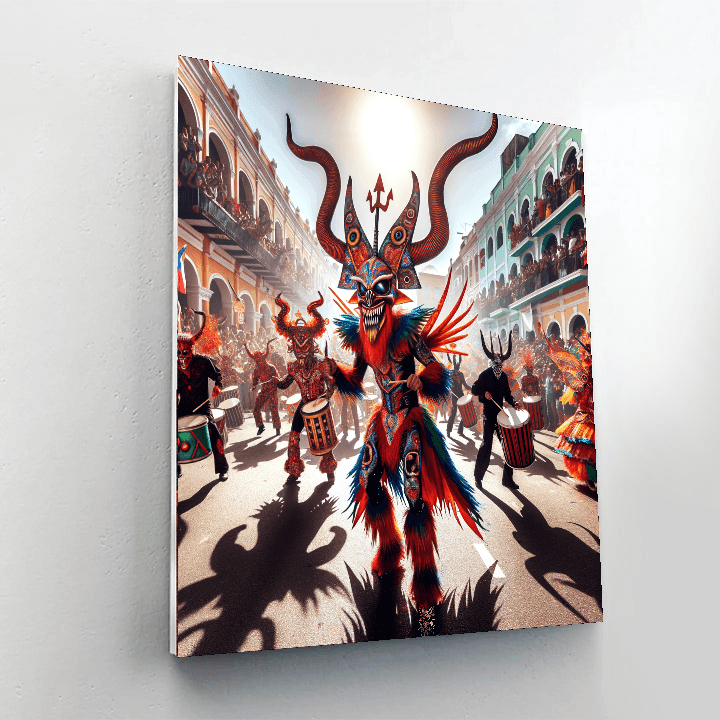 Diablos Danzantes - Corpus Christi, Venezuela Numbered Painting Kits