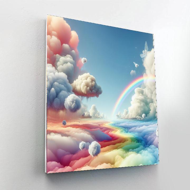 Dreamy Cloudscape Adventure Paint By Numbers Art