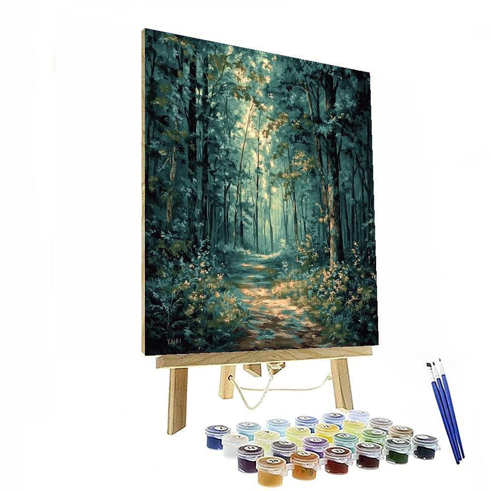 Ivan Shishkin Inspired Ethereal Forest Enchantment  Paint By Color