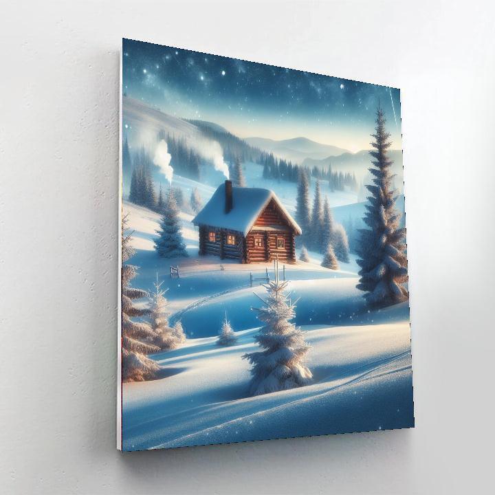 Glistening Winter Escape Painting By Numbers Kit