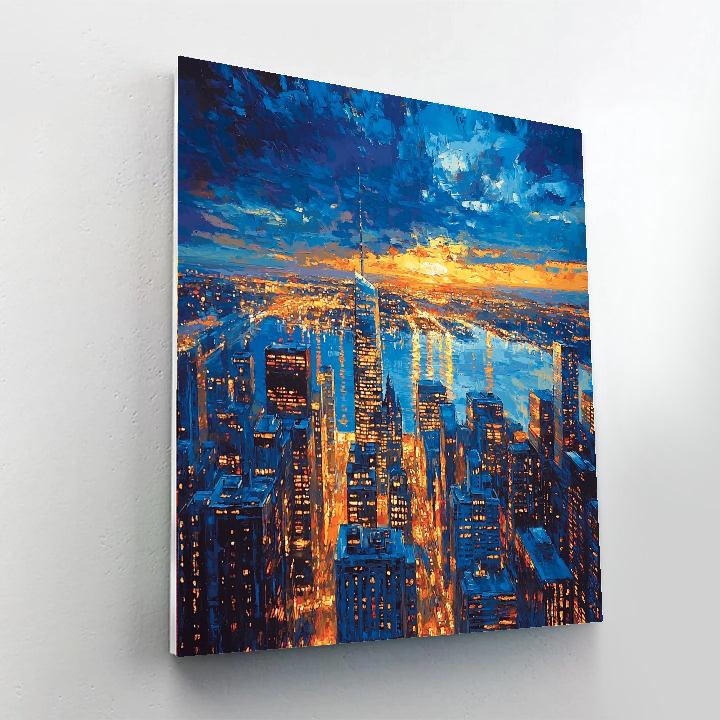 Edward Hopper Inspired City Lights And Dreams  Paint By Numbers Kits