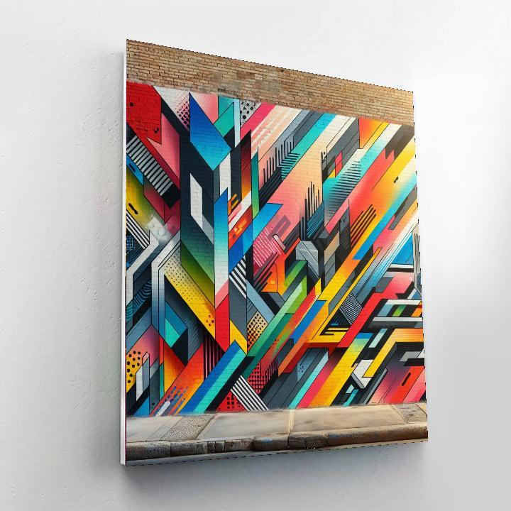 Dynamic Street Mural DIY Paint By Numbers