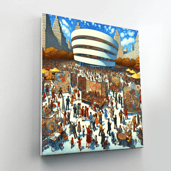 Guggenheim Museum’s Block Party - Usa Paint By Numbers Art