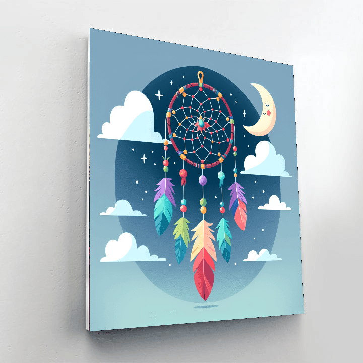 Sweet Dreams Dreamcatcher Number Painting