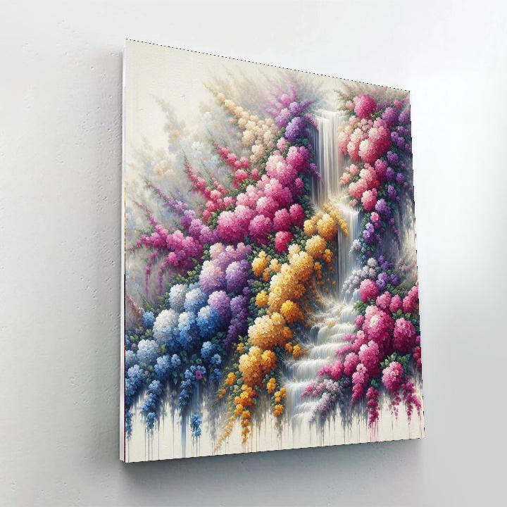 Elegant Floral Cascade Paint By Numbers Kits