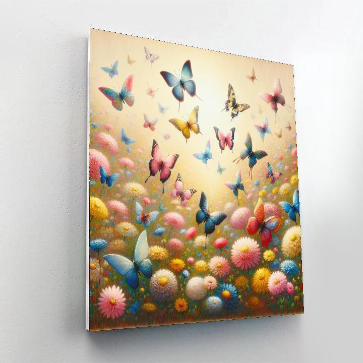 Butterfly's Gentle Dance DIY Paint By Numbers
