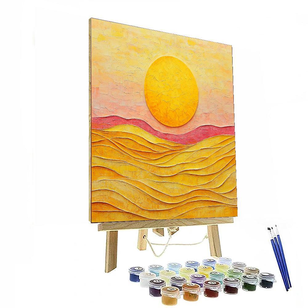 Michelangelo Inspired Glimmering Horizons  Paint By Color