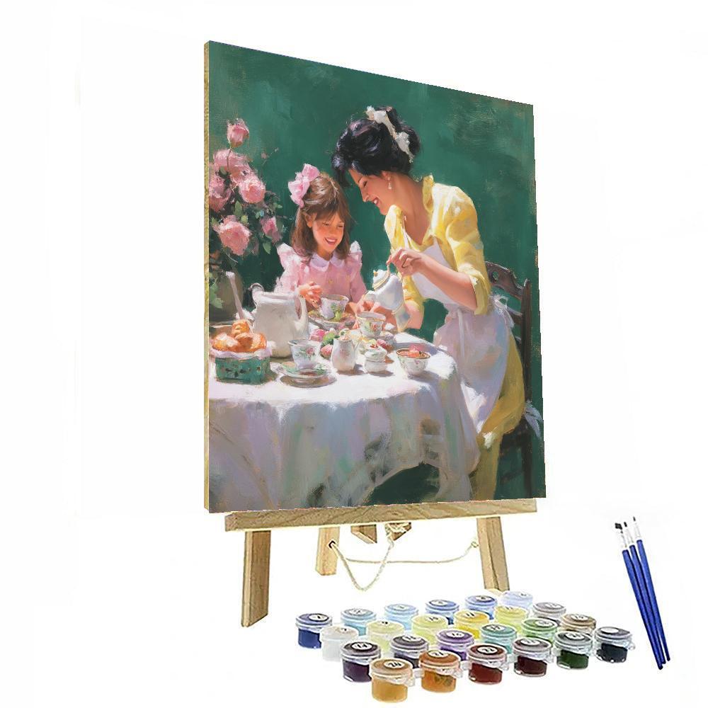 Tea Party With Mom Paint By Numbers Kits