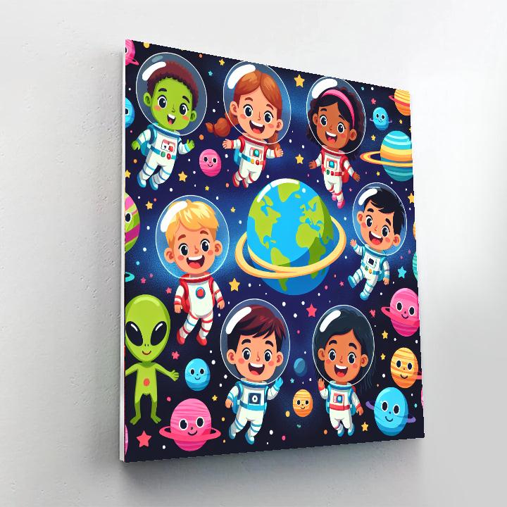 Space Adventures Await Paint By Numbers Kits