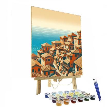 Sunny Mediterranean Escape Numbered Painting Kits