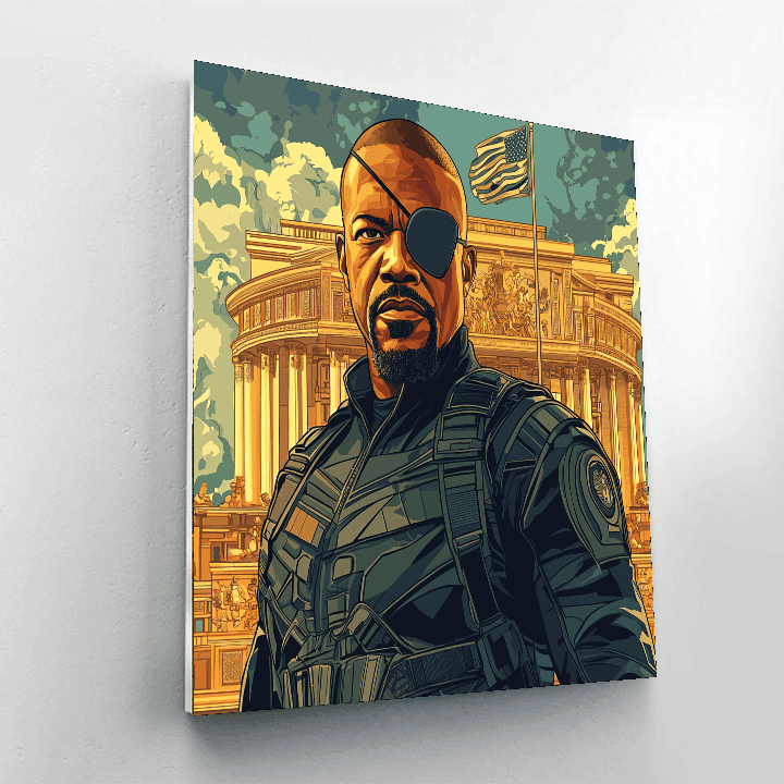 Samuel L. Jackson: Commanding The Cinematic Universe Paint By Number