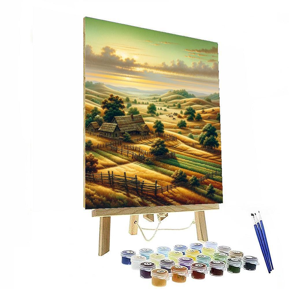Nostalgic Rural Scene Paint By Numbers