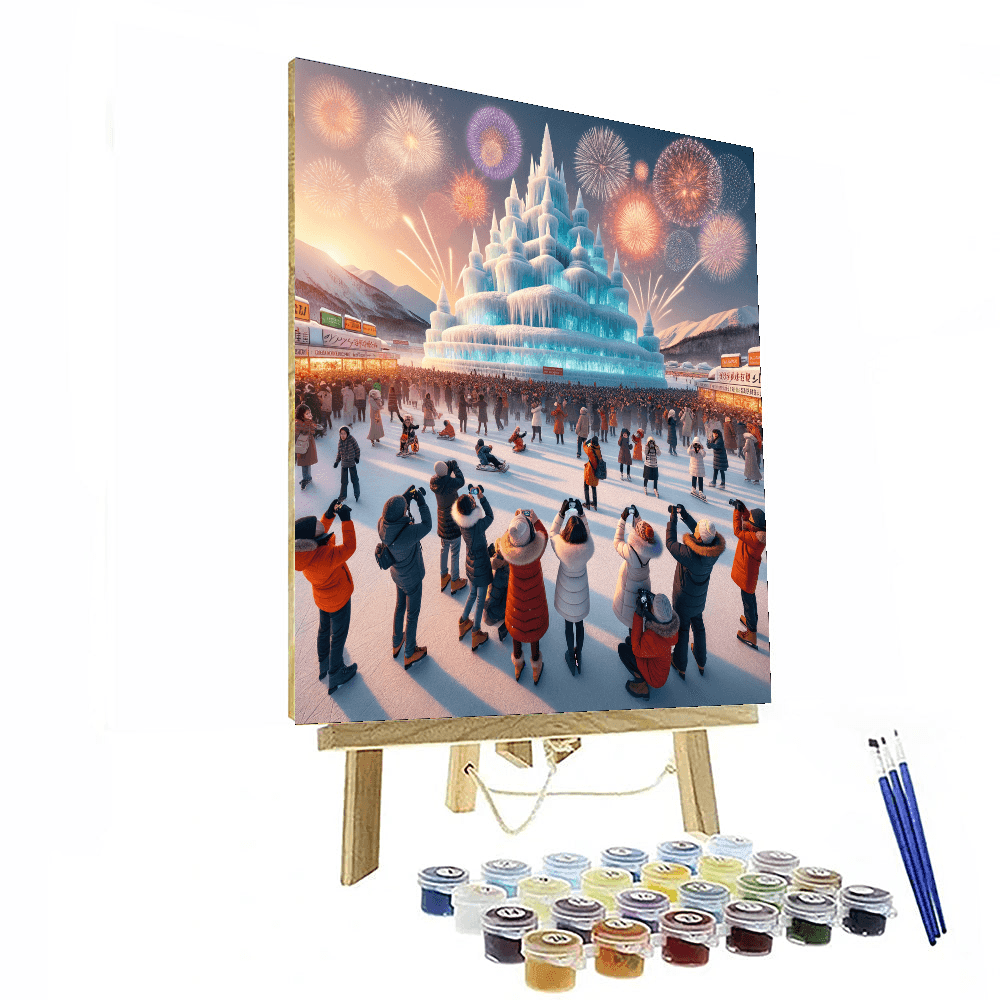 Winter Festival At Otaru Paint By Number