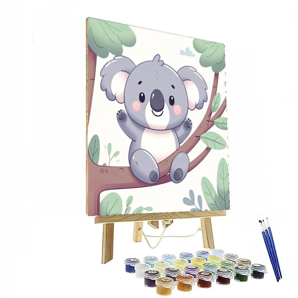 Cuddly Koala Hangout Painting By Numbers Kit