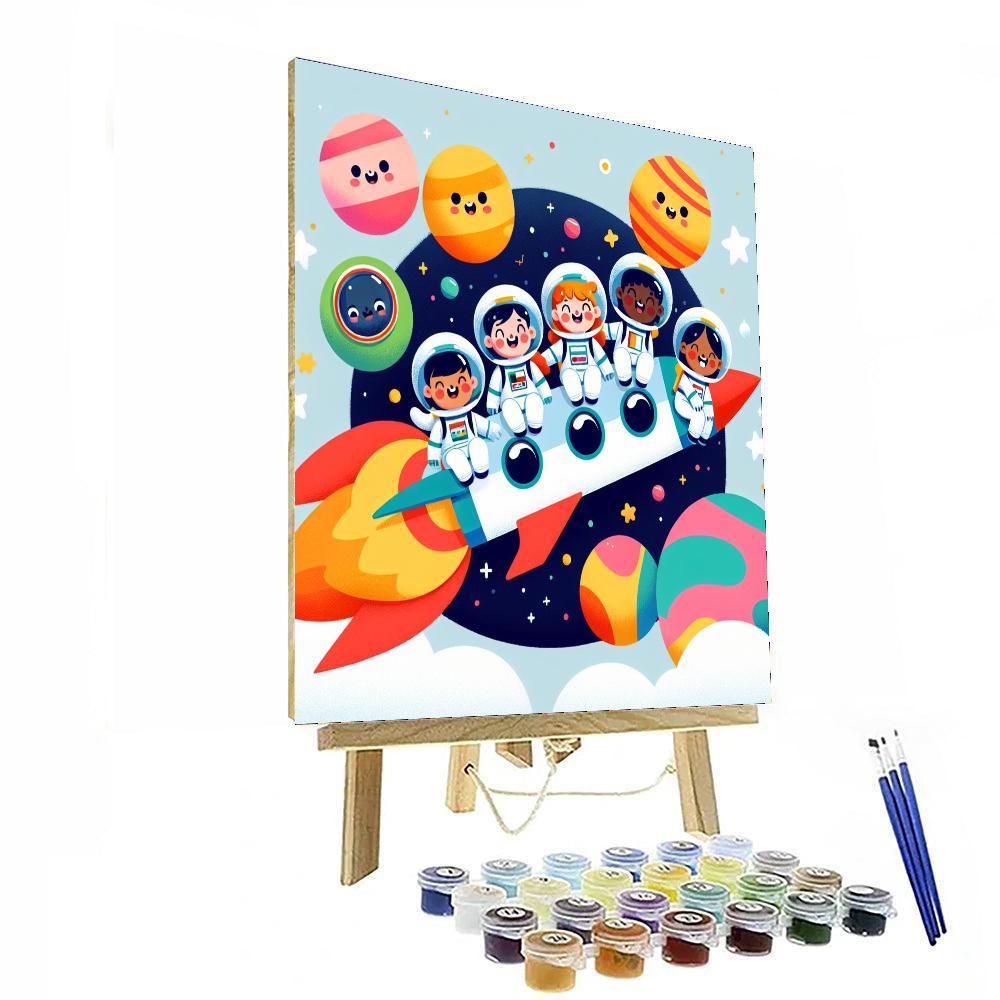 Exploring Space With Friends Numbered Painting Kits