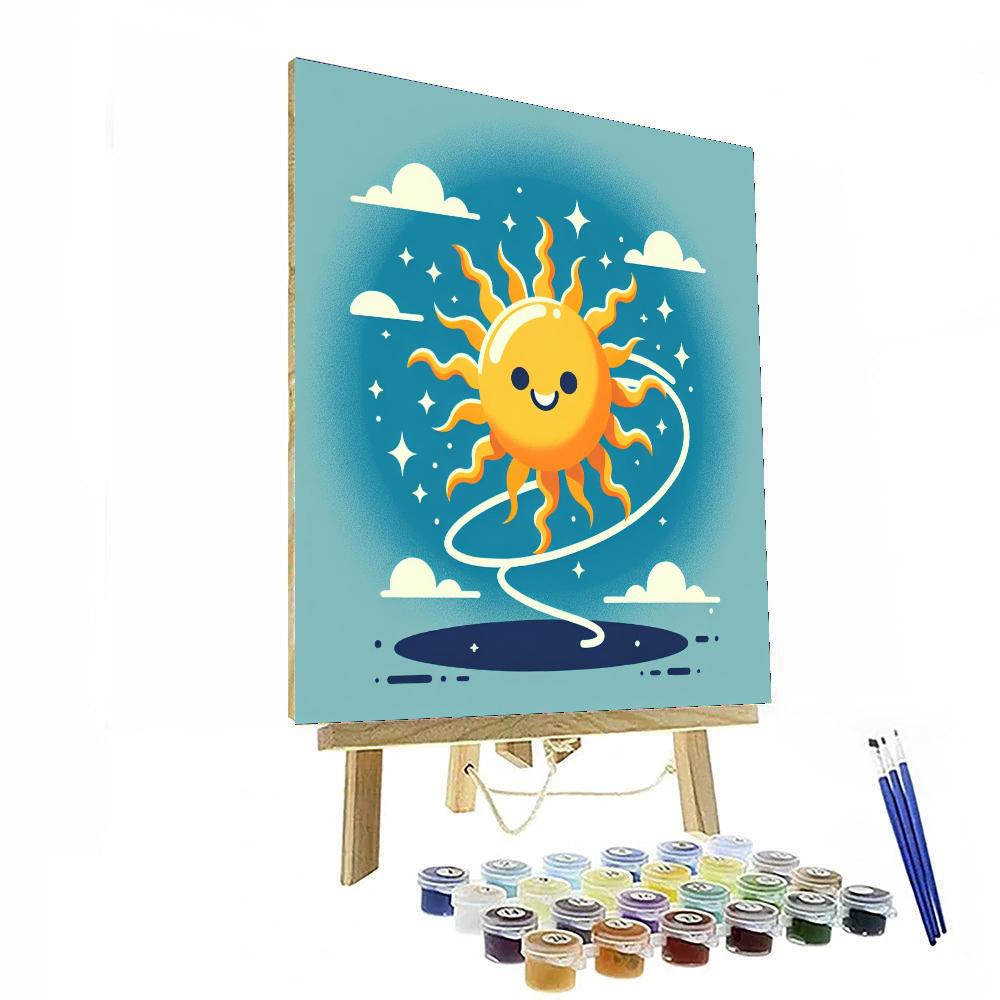 Dancing Sun Paint By Numbers