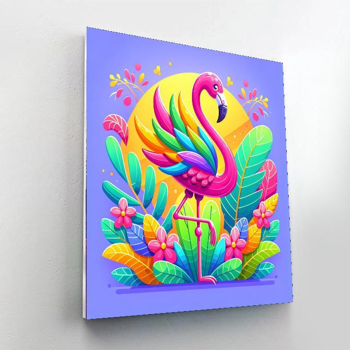 Fancy Flamingo Paint By Numbers