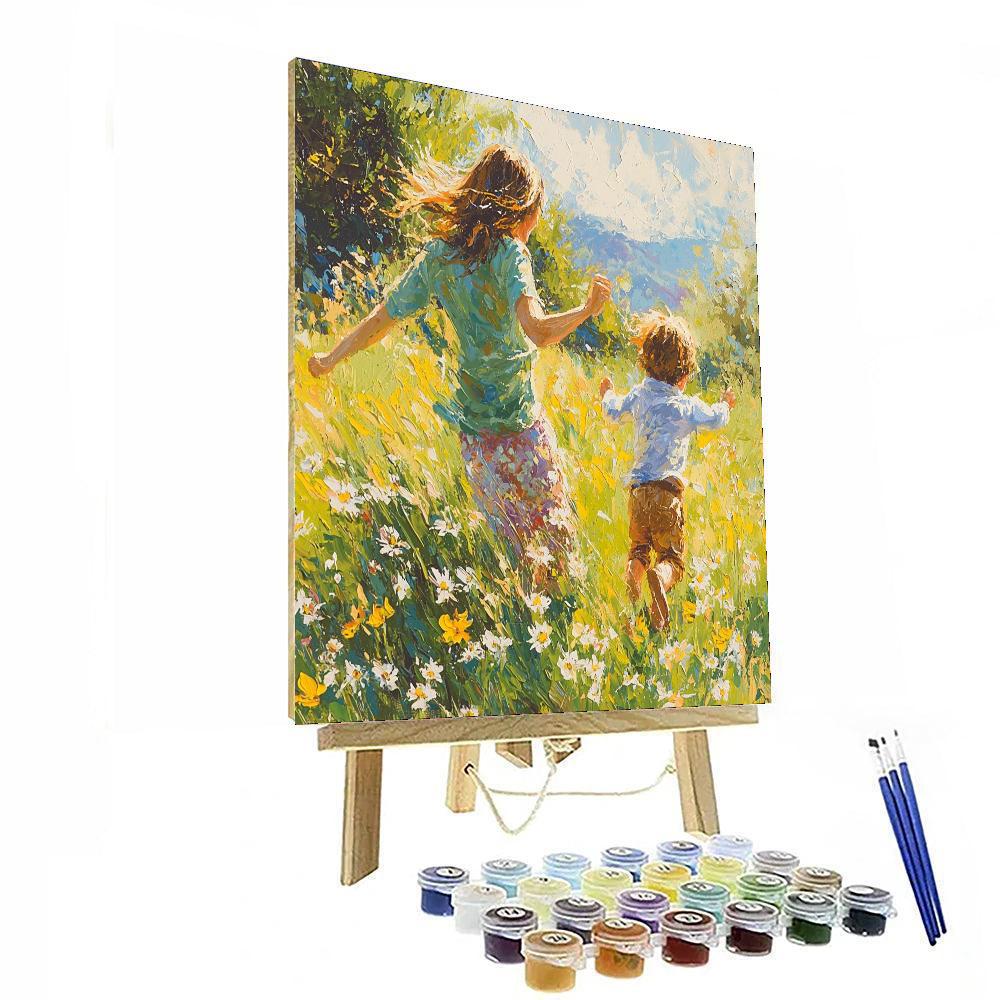Playful Joy In The Meadows Paint By Number