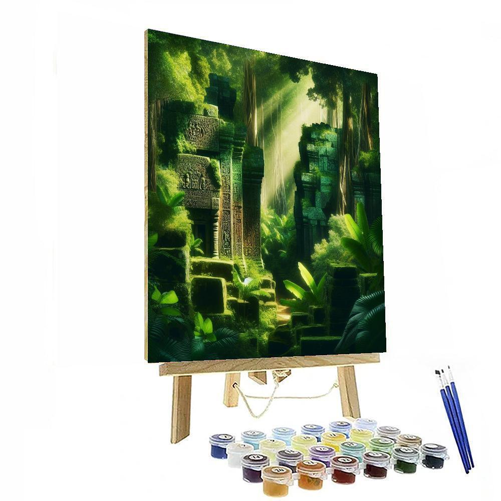 Sculpted Ancient Ruins Painting By Numbers Kit