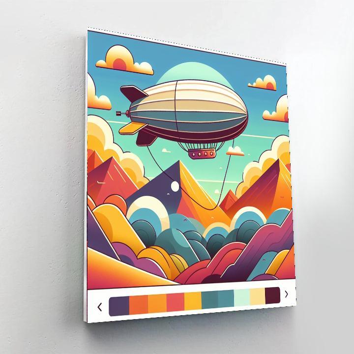 Adventurous Airship Adventure Numbered Painting Kits