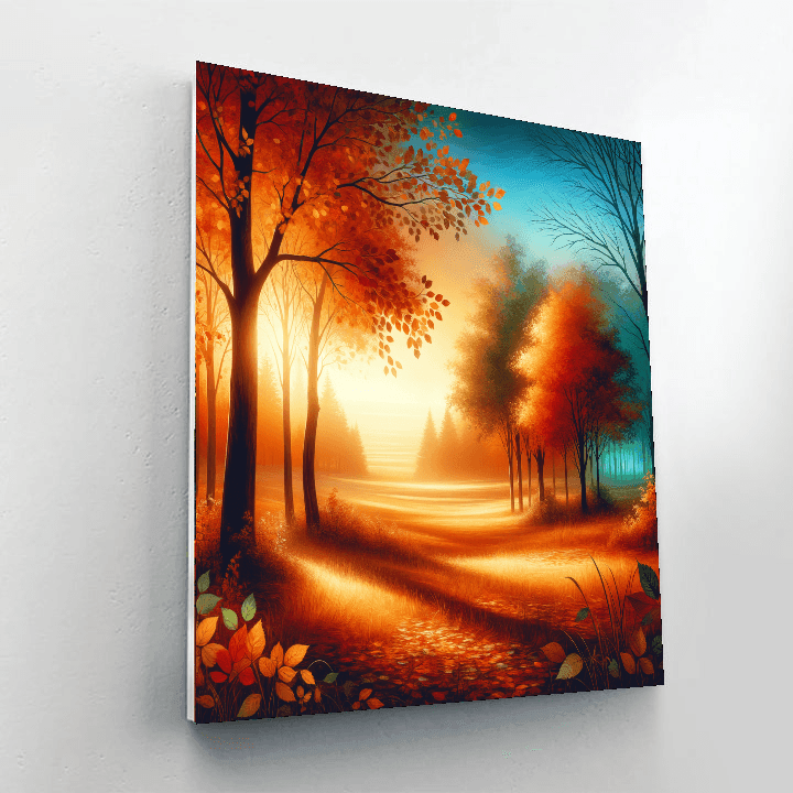 Glorious Autumn Landscape Paint By Numbers