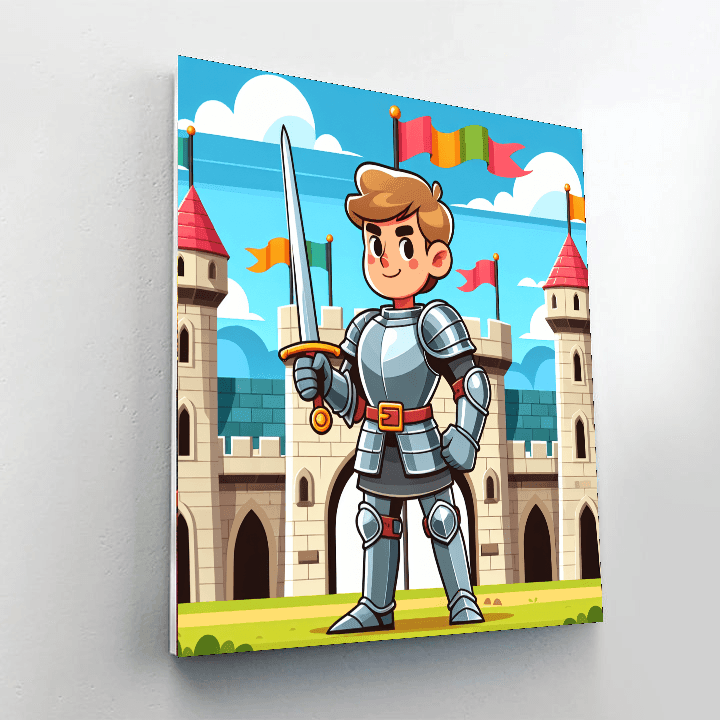 Heroic Knight Quest Paint By Numbers