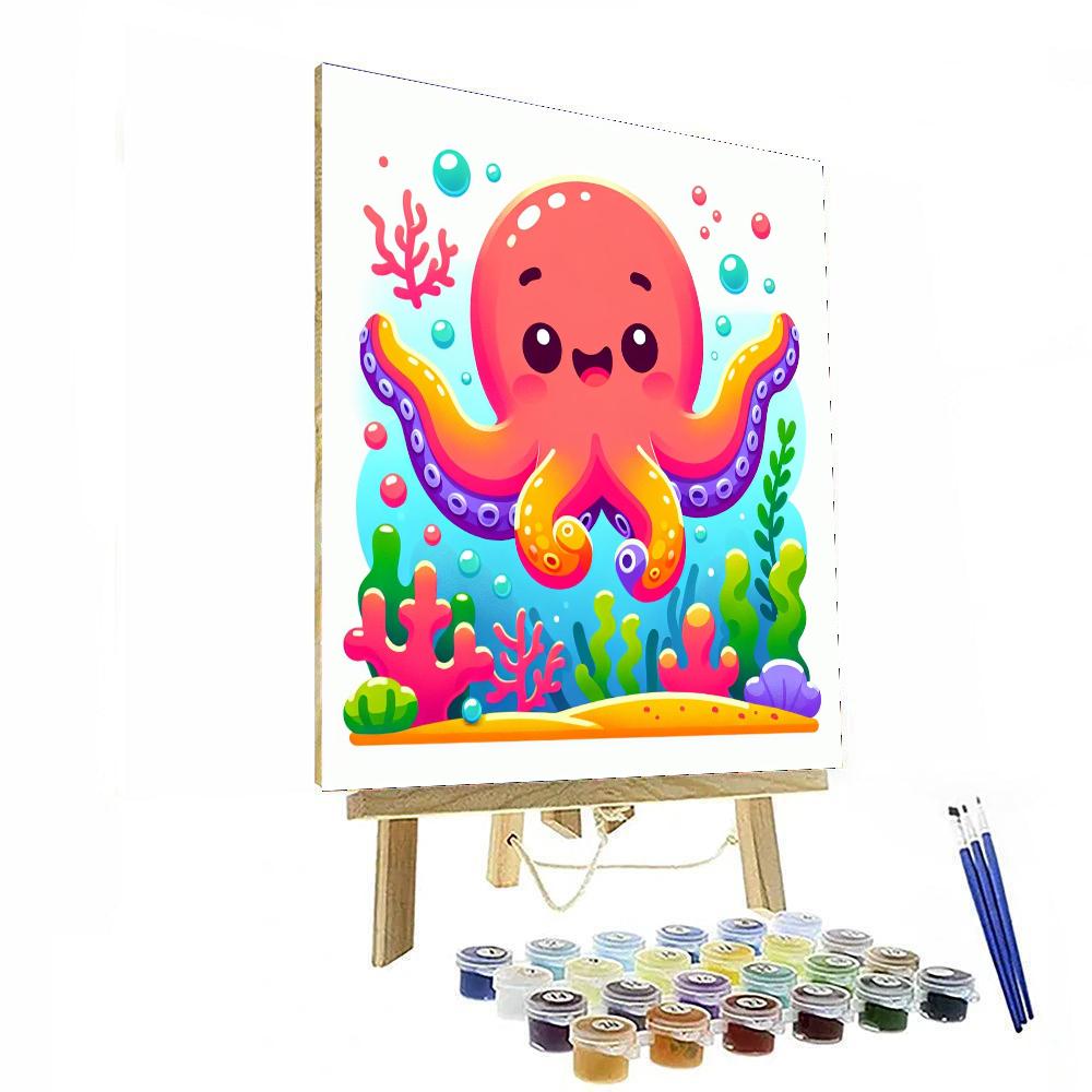 Giggles The Happy Octopus Numbered Painting Kits