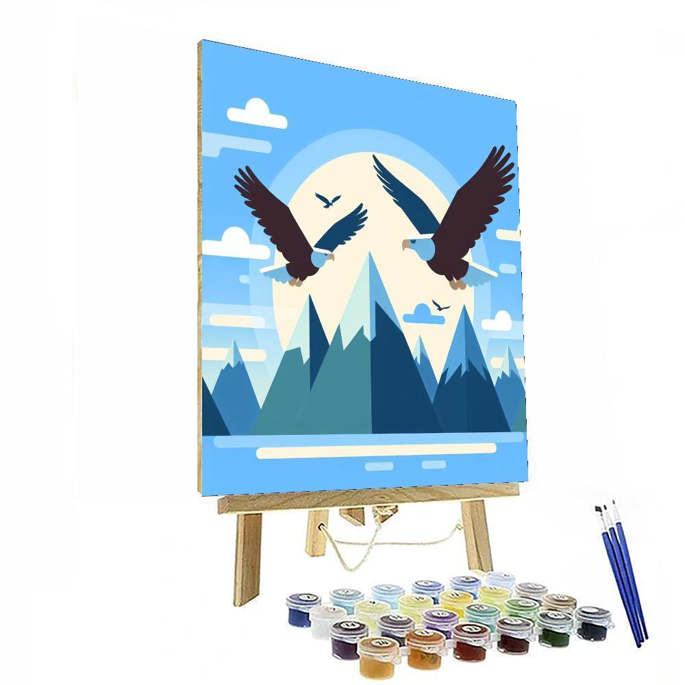 Soaring Eagles Paint By Numbers Art