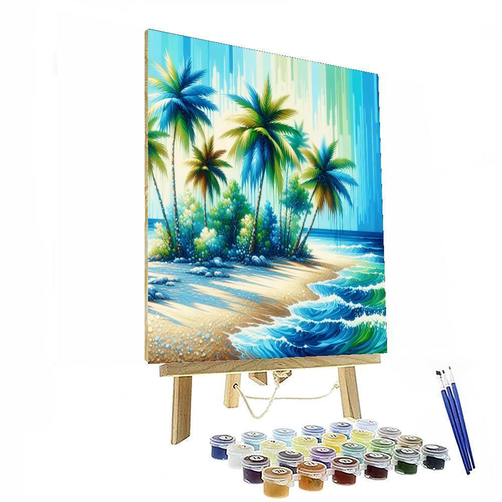 Secluded Island Oasis Paint By Numbers Art