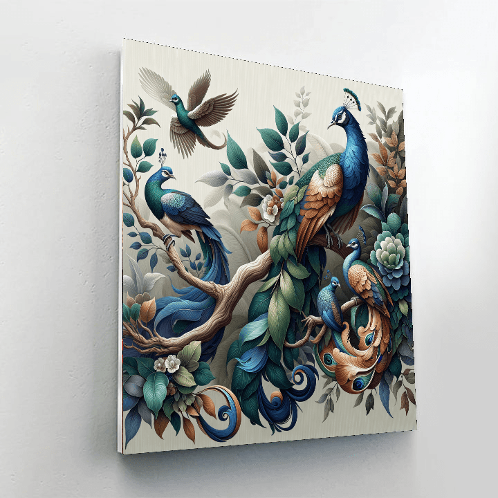 Regal Birds Paint By Number